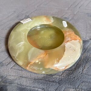 Gorgeous Natural Stone Ashtray or Trinket Box Heavy BRAND NEW Great Gift